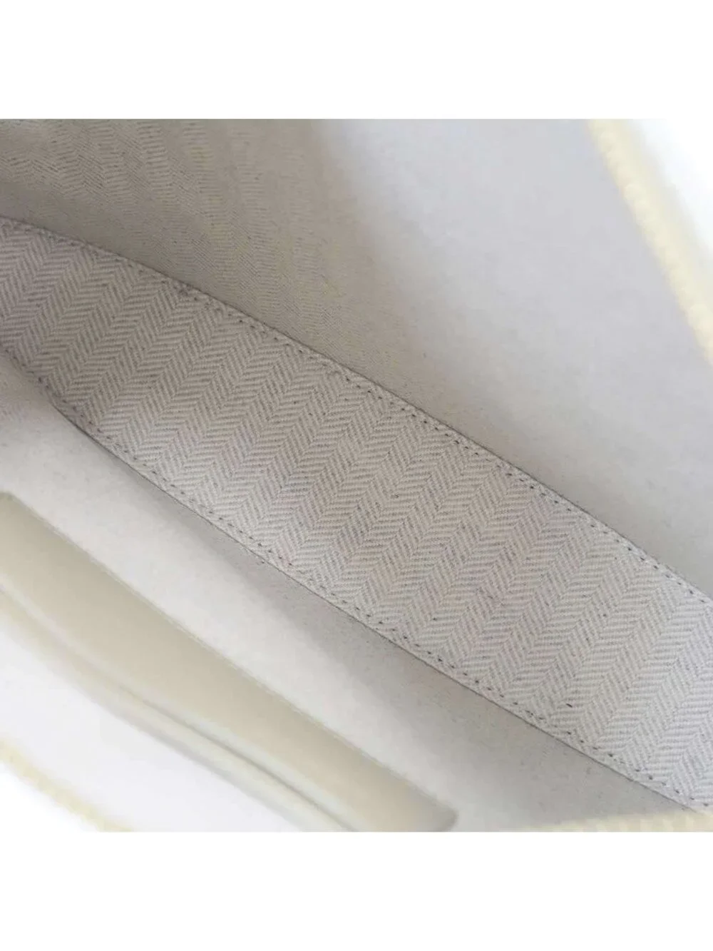 Loewe Oblong Pouch Logo Jacquard Beige